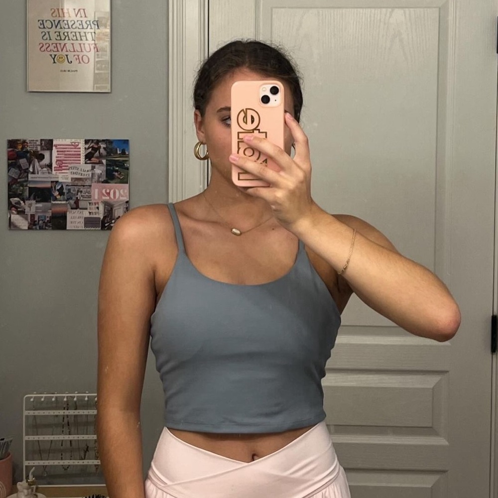 Blue Athletic Tank Top